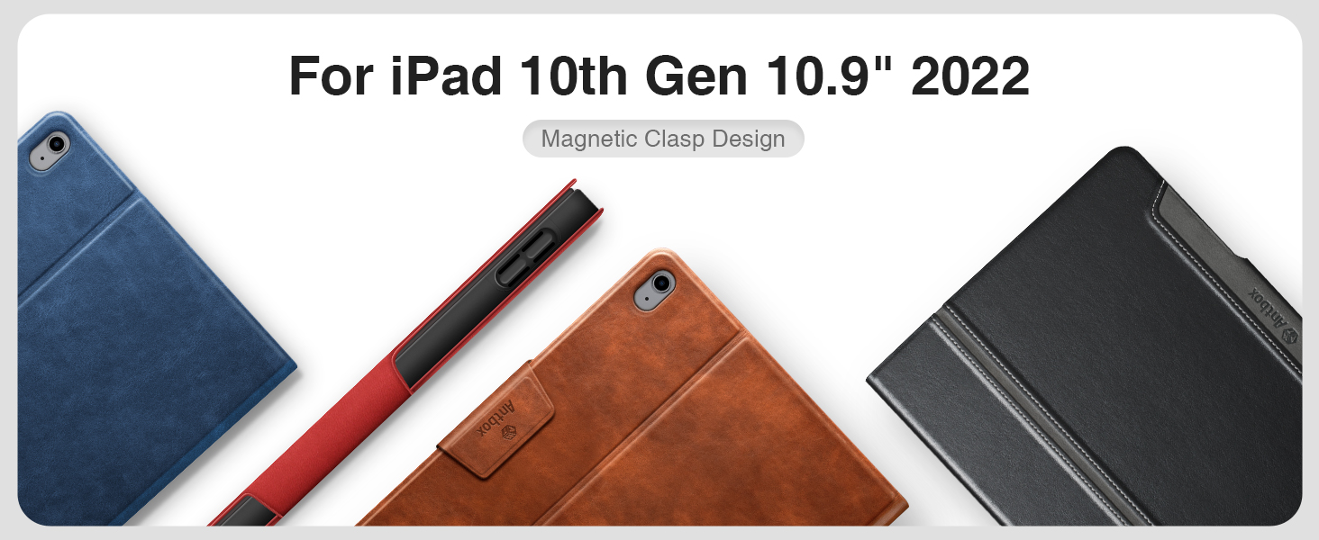 Antbox iPad 10th Generation Case 10.9'' 2022 with Builtin Apple Pencil