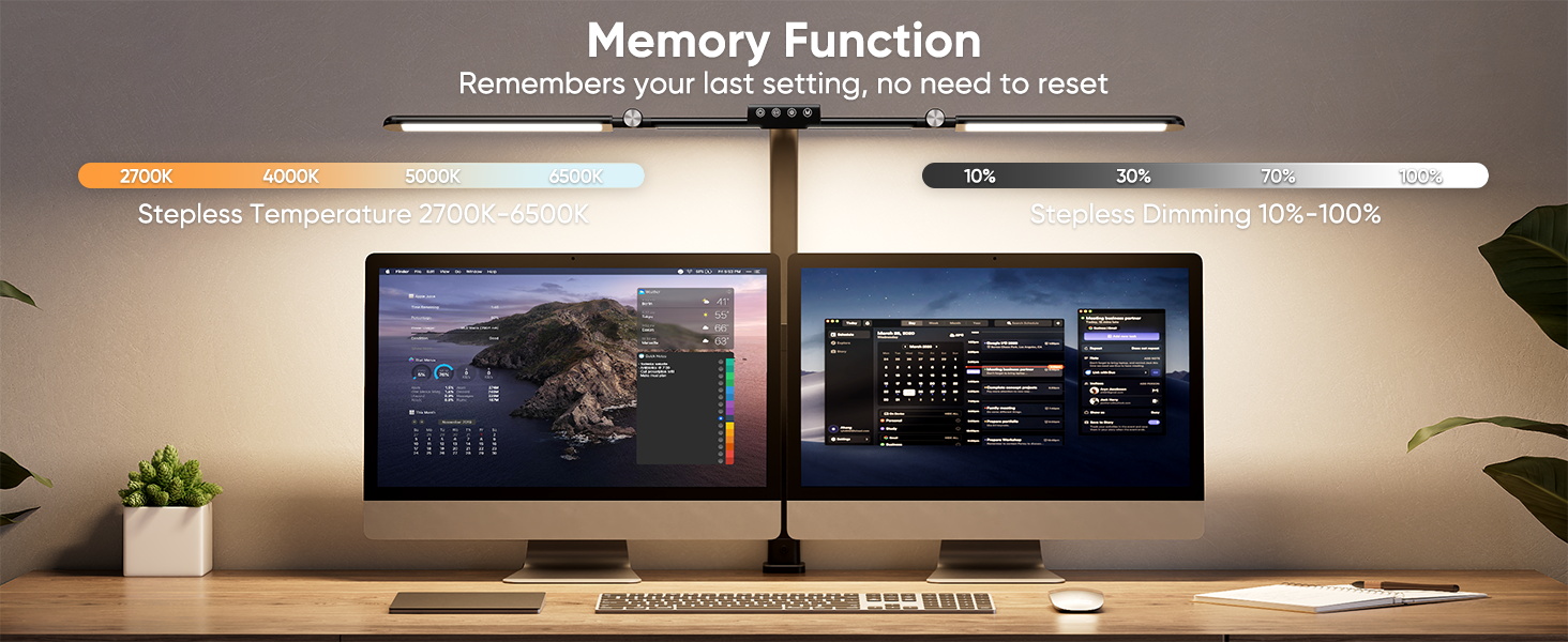 LED desk lamp office lamp desk lamp with clamp office light desk light bar