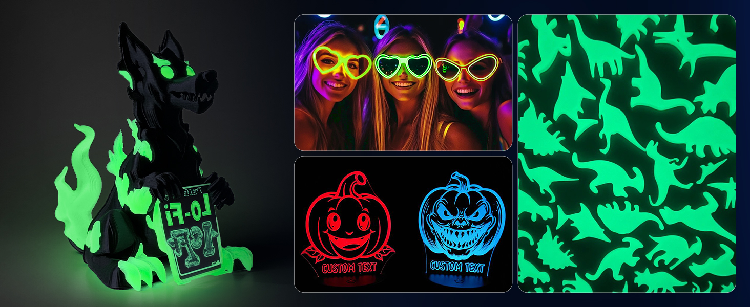 glow pla filament