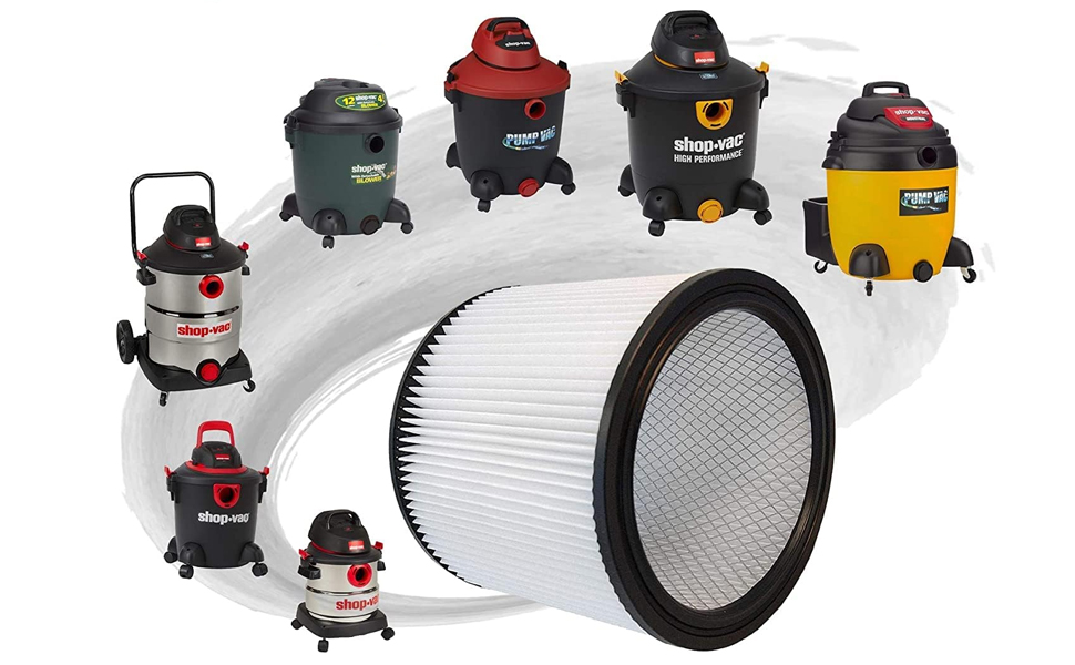 HQRP 2Pack HEPA Cartridge Filter compatible with Shopvac QPL650