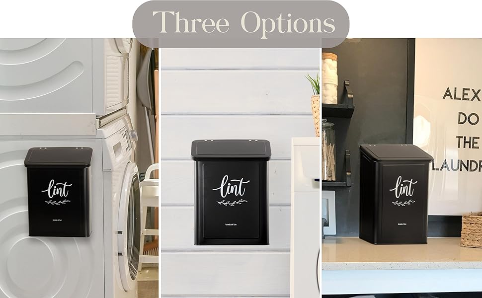 PERFNIQUE Lint Bin for Laundry Room with Lint
