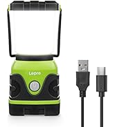 Lepro LED Camping Lantern Rechargeable, 1600LM, 4 Light Modes, 4400mAh Power Bank, IPX4 Waterproo...