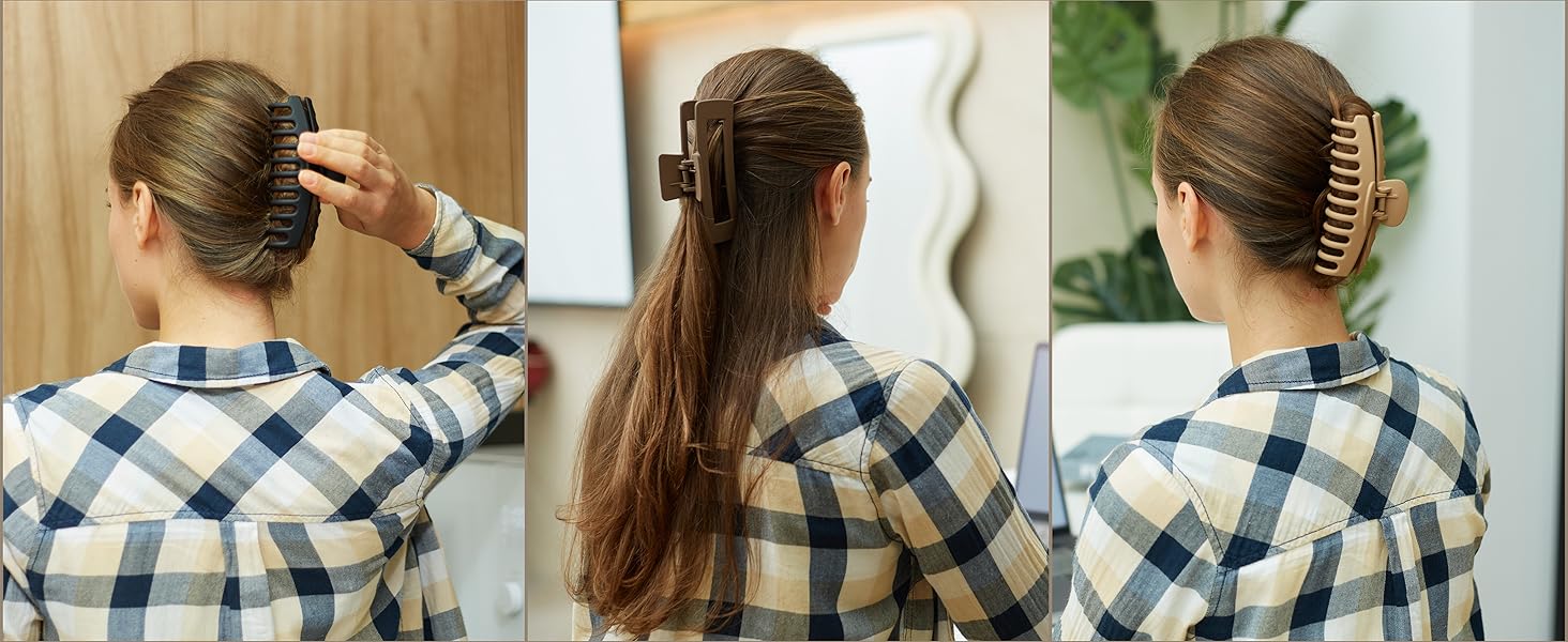 Extra Large Claw Clips for Thick Hair,5 and 5.25 Inch Jumbo Big Hair