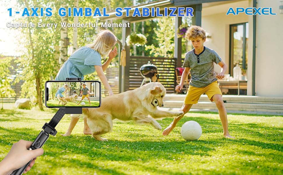 APEXEL 1-AXIS gimbal stabilizer