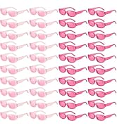 Pibupibu Wholesale 40 Pairs 90s Retro Rectangle Sunglasses Bulk Adults Unisex, Fun Colorful Y2k G...
