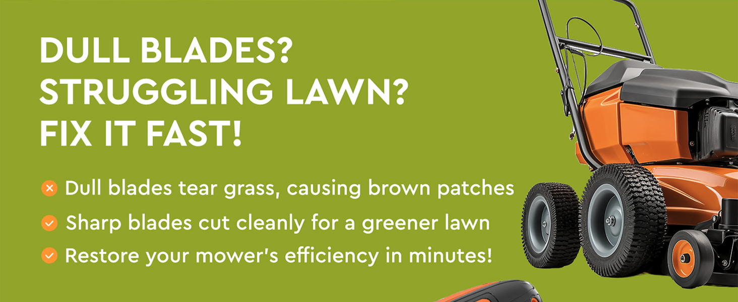 cordless lawn mower blade sharpener lawnmower blade sharpener tool kit drill mower blade sharpener