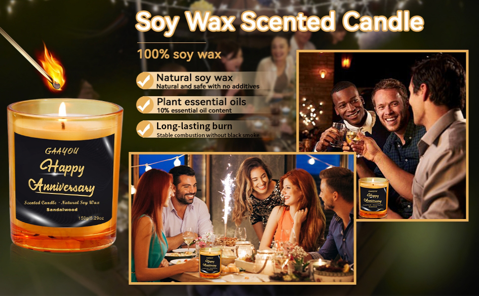 Happy Anniversary Scented Candle