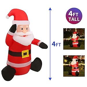 Led Inflatable Christmas Snowman Christmas Decorations with LED Light