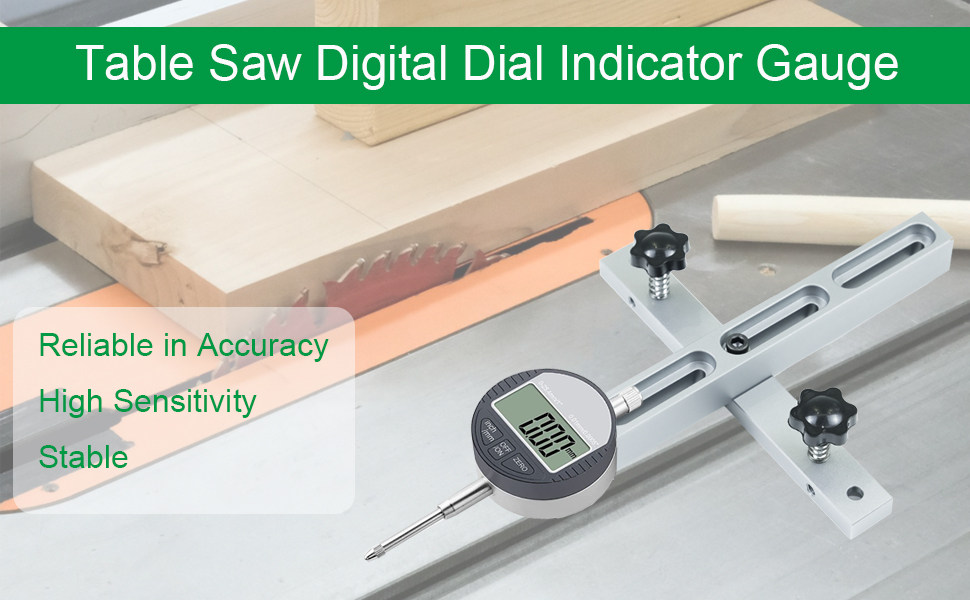 HDLNKAK Table Saw Digital Dial Indicator Gauge, for Aligning and