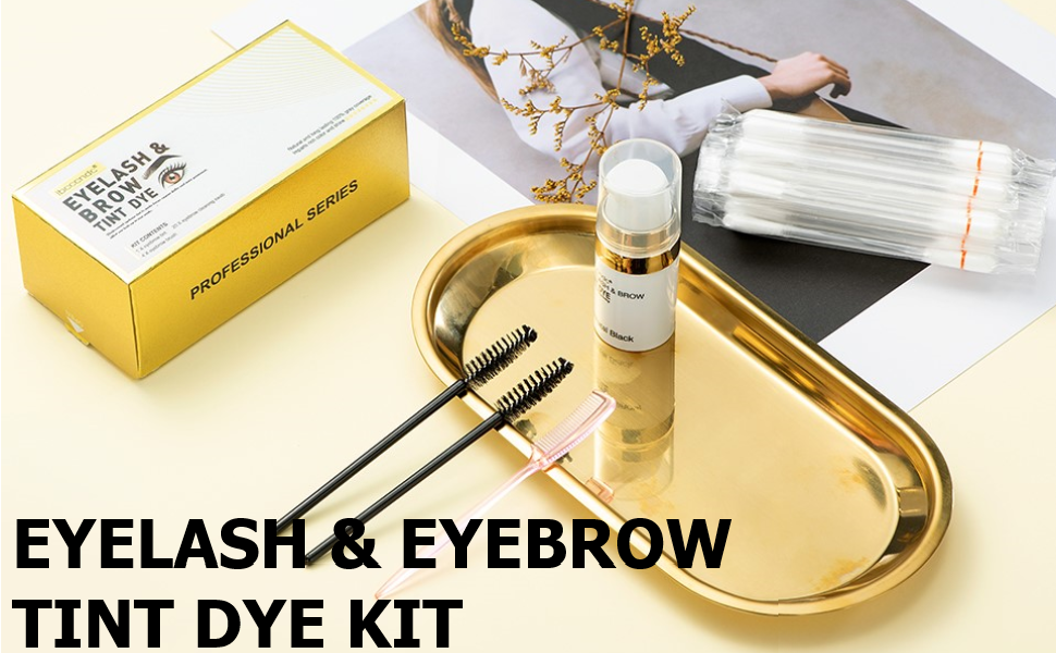 Eyelash & Eyebrow Tint Dye Kit DIY Lashes & Brows Makeup