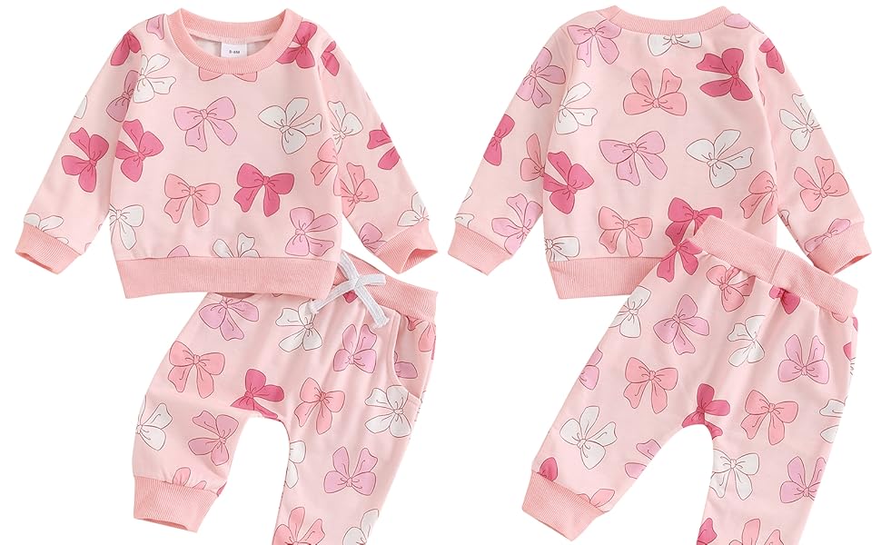 toddler girl clothes 2t cute outfits fall winter spring swaeatshirt sweatpant sweatsuit pink