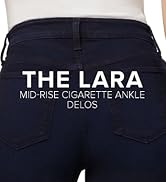 Link to the listing for Joe's Jeans Women's Dark Lara Mid-Rise Cigarette Jeans.