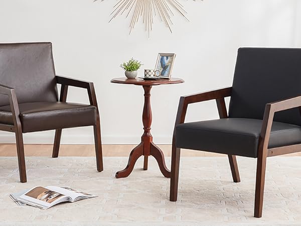Amazon.com: HUIMO Accent Chair,PU Side Chair,Modern Mid