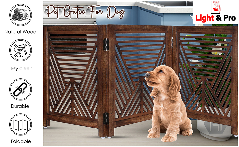 Dog Gates for The House,Pet Gates for Dog,Gate for Dog Indoor,Pet Gate,Dog Gate for