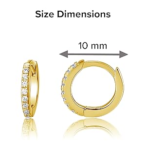 gold plated hoop earrings for kids