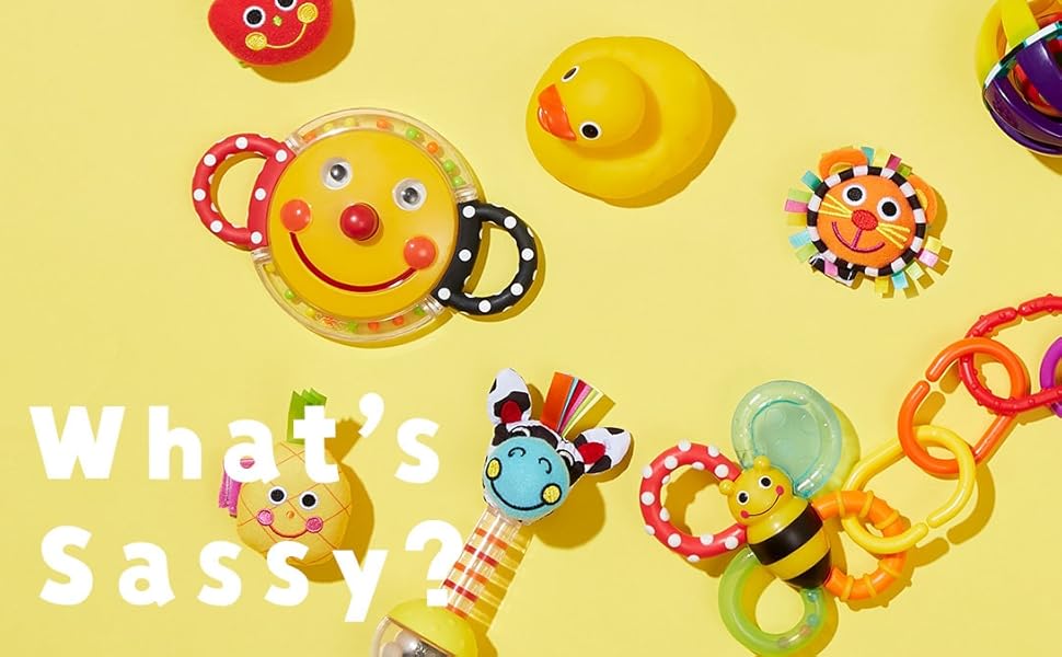 Amazon.co.jp: Sassy ラトル ピーカブー・ビーズ・ラトル