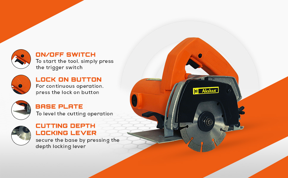 AKSHAR INDUSTRIES Marble Cutter 4 inch Heavy Duty Multipurpose Powerful