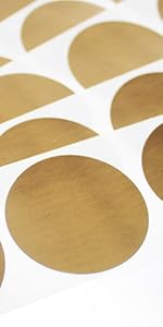 1.5&#34; round gold scratch off sticker