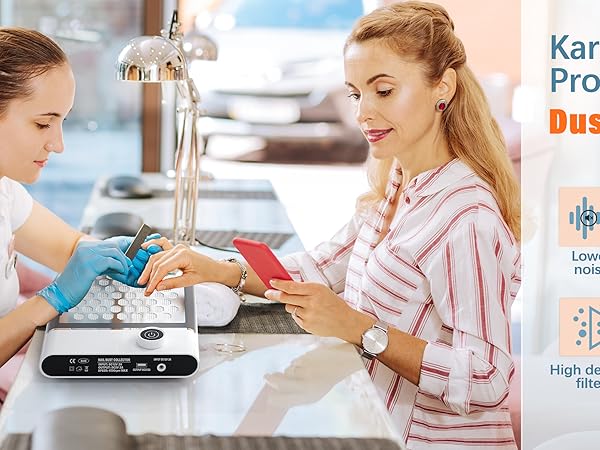 手入れ用具 MX4 cordless nail dust collector Nail Dust Collector Nail Tech, 80W Nail Extractor Vacuum