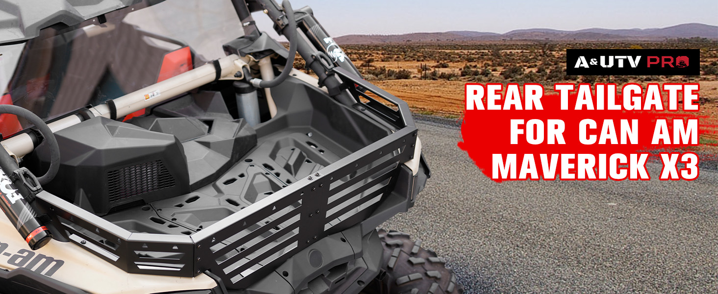 Bed Enclosure Tailgate for Can Am Maverick X3 MAX Turbo R RR 2017-2023