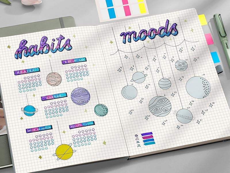 EMSHOI Graph Paper Notebook 8.5 x 11, 192 Pages Hardcover