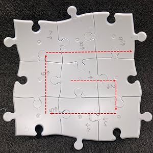 ３Dパズル　数字と矢印が付く　