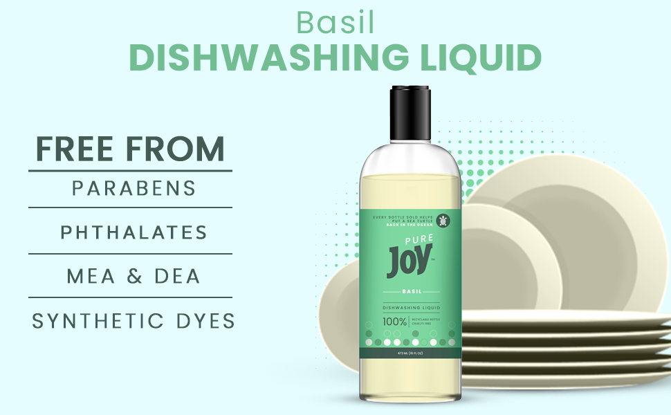 JOY Pure Natural Liquid Dish Soap Biodegradable Formula
