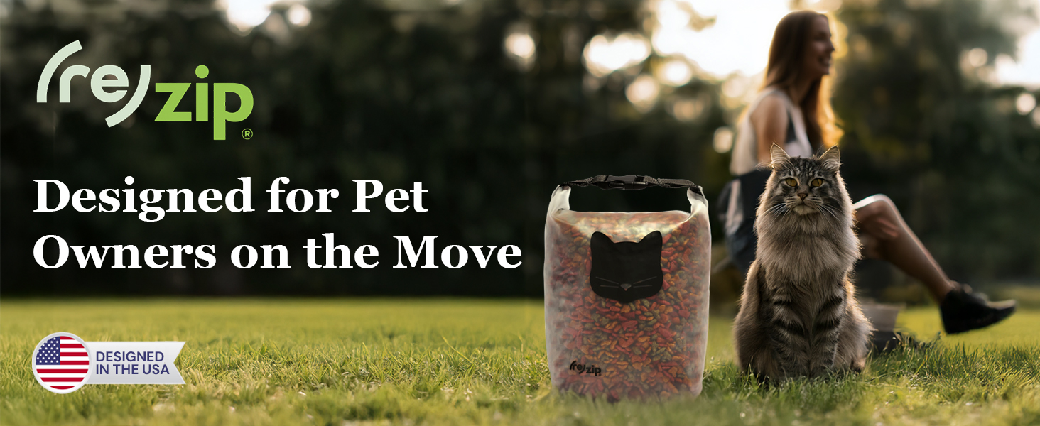 Reusable cat food storage bag Cat food storage bag Reusable pet food bag