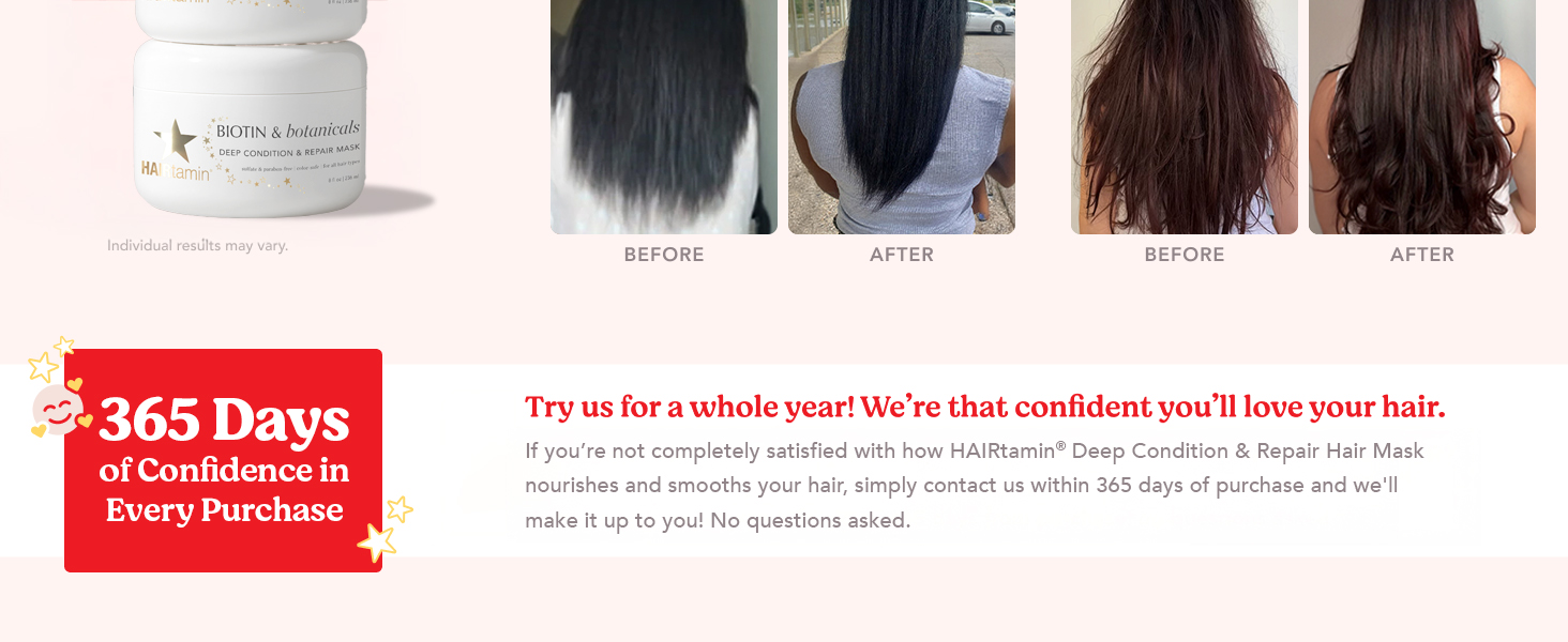 HAIRtamin Hair Growth Vitamins – Vegan 5000 mcg Biotin for Faster, Thicker, Stronger Hair
