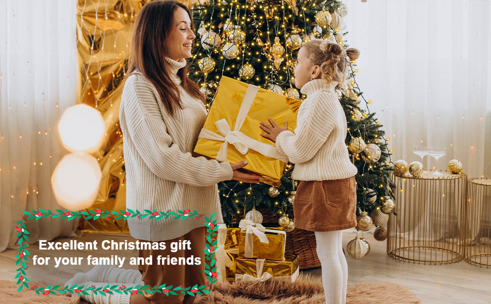 Dalugo Christmas Tree Lights, 2m 400 LED 8 Mode Outdoor Christmas