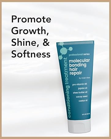 Promote growth, shine, and softness with violet vibes deep conditioning treatment