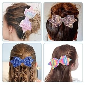  hair bows for girls glitter bows for girls girls hair bows glitter hair clips 