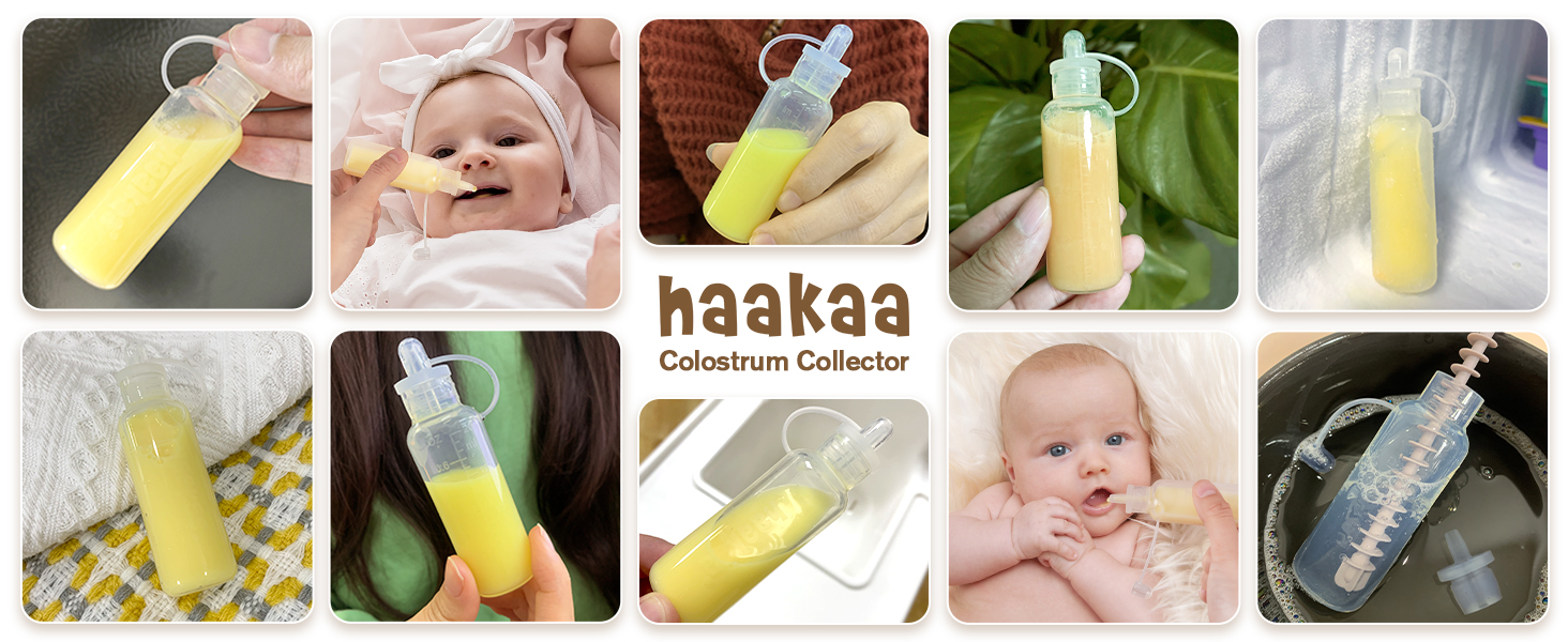 haakaa Colostrum Collector Set Colostrum Syringes for
