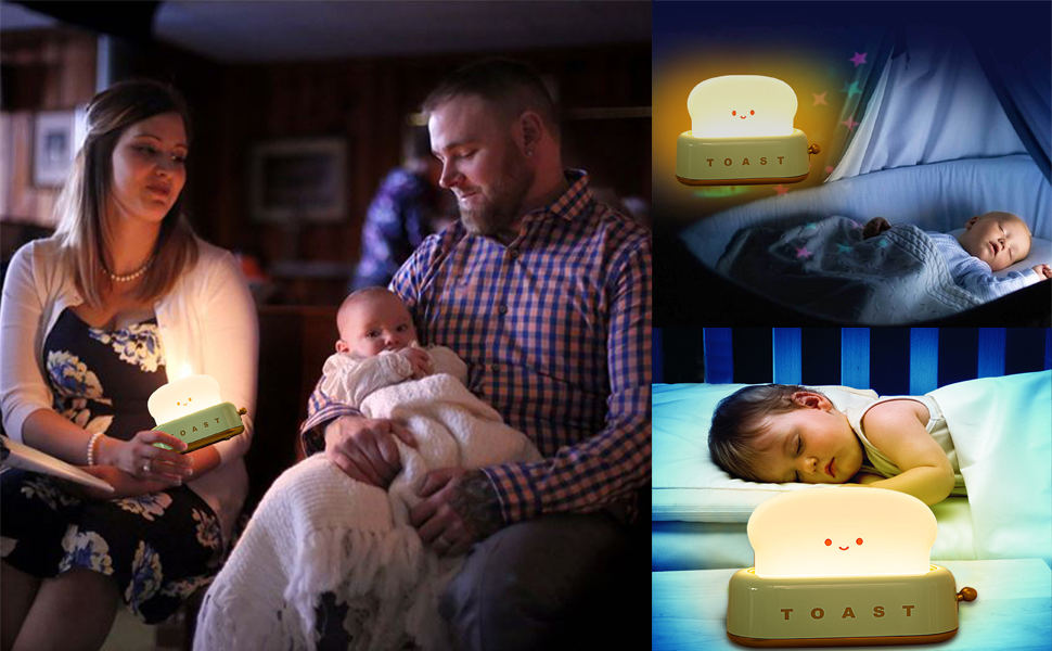 Toaster Lamp Toast Night Light For Kids Cute Toast Lamp Dimmable