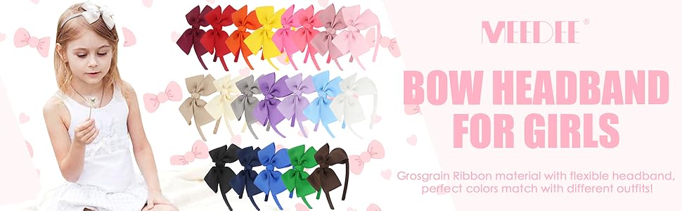 bow headband for girls