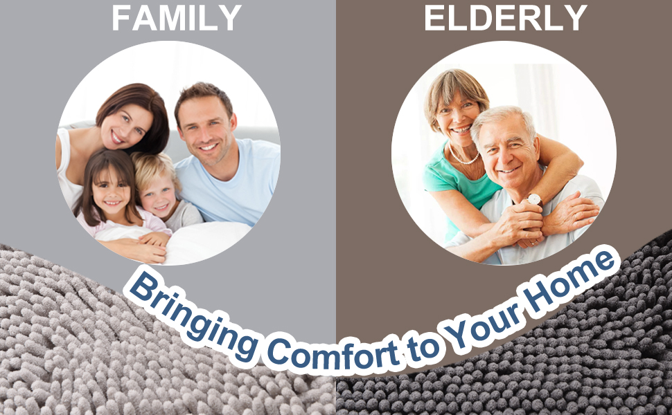 RUN HELIX Sage Green Bathroom Rugs Sets 3 Pieces, Chenille