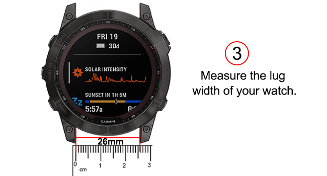 26mm quick fit garmin fenix 5x plus band