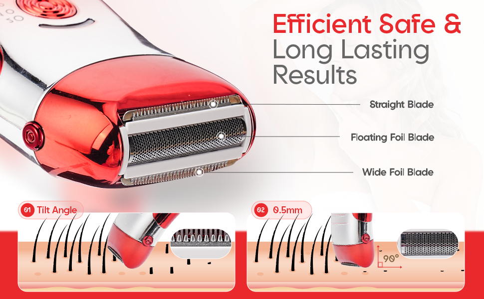 Aytop Epilator for Women, 3 in 1 Rechargeable Facial Epilator with LCD