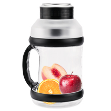 Apple juice, peach juice, orange juice