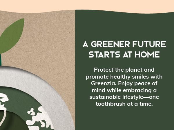 Greenzla Kids Bamboo Toothbrushes Organic Sustainable Dental Care Ergonomic Soft Charcoal Bristles