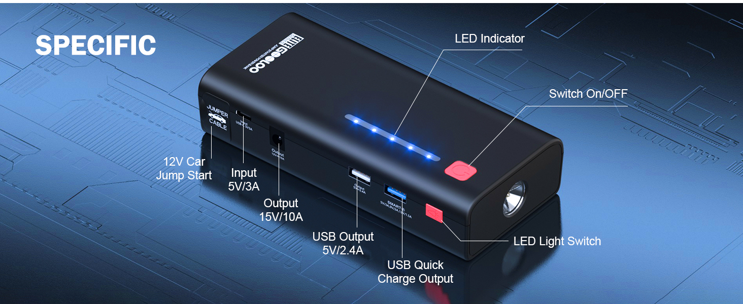 portable jump starter for car battery
