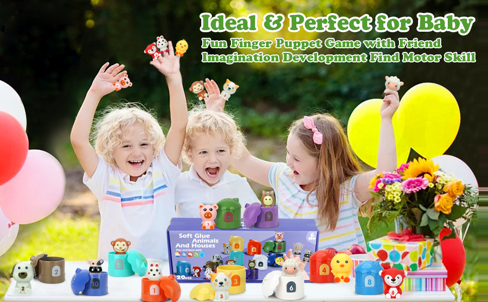 Montessori Learning Toys for 1,2,3 Year Old 20Pcs Farm