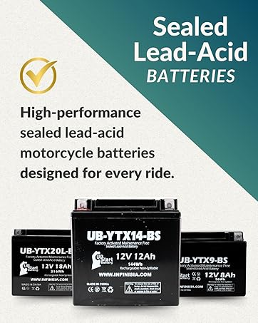 ☆b☆ Amazon.com: YTX12-BS Battery Replacement (10Ah, 12v, Sealed