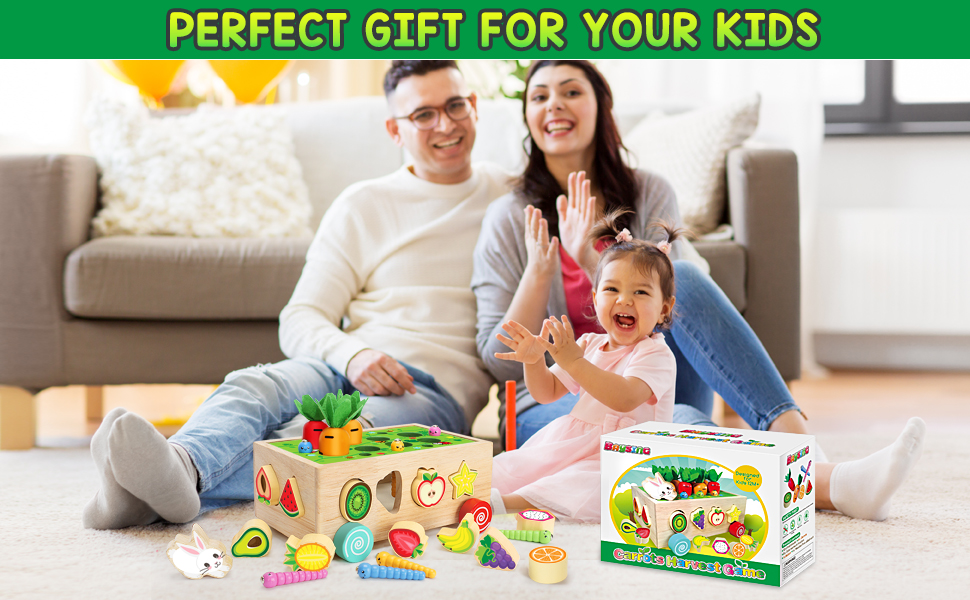 BAYSING Montessori Toys Carrots Harvest Game