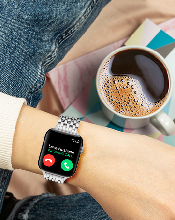 TISIMO stainless steel metal apple watch band