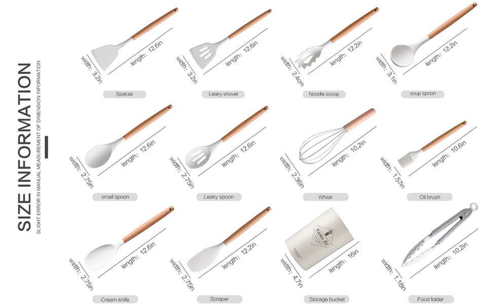 silicone utensils set