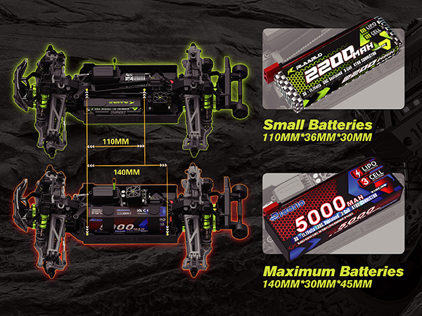 Amazon.com: RIAARIO 1/10 Brushless RC Cars, Monster Truck, 50+ MPH