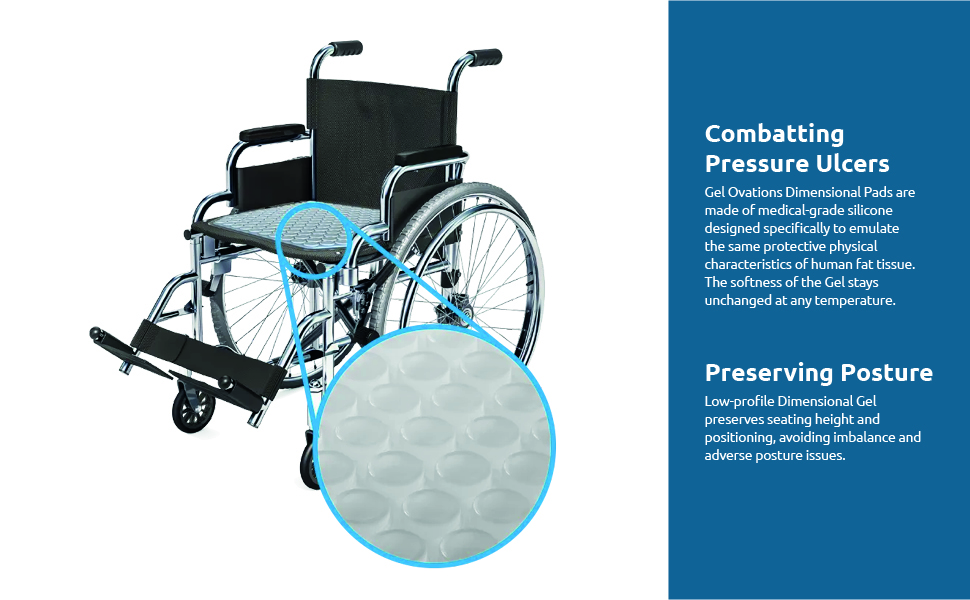 Gel Ovations Dimensional Gel Pads Pressure Relief Cushion For Pressure Sores Unique Cellular