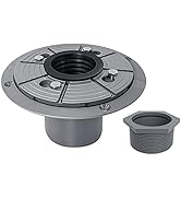 Neodrain 2-Inch PVC Sub Drain, Shower Drain Base, No Hub Shower Drain Base with Rubber Gasket for...