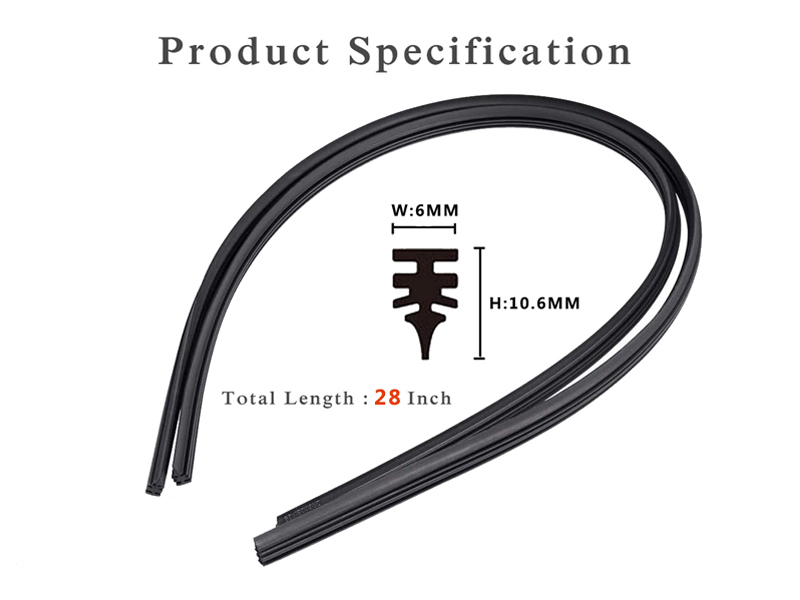 28 inch Silicone Windshield Wiper Blades Refills
